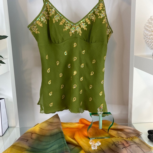 💚 WD-NY SILK CAMISOLE - Picture 4 of 15